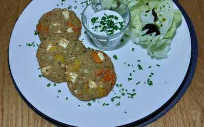 Quinoalaibchen mit Feta